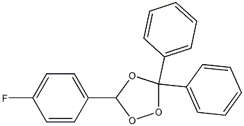 3-(4-Fluorophenyl)-5,5-diphenyl-1,2,4-trioxolane,,结构式