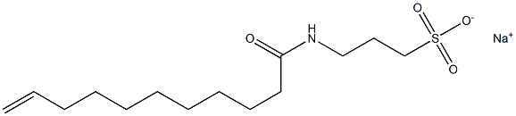 3-(10-Undecenoylamino)-1-propanesulfonic acid sodium salt Structure