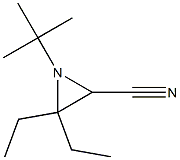 1-(tert-Butyl)-2-cyano-3,3-diethylaziridine