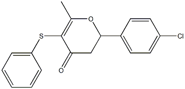 2-(p-Chlorophenyl)-6-methyl-5-phenylthio-2,3-dihydro-4H-pyran-4-one