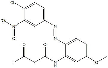 2-Acetyl-2'-(4-chloro-3-nitrophenylazo)-5'-methoxyacetanilide