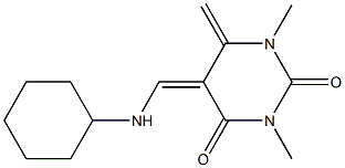 (Z)-5,6-Dihydro-6-methylene-5-(cyclohexylaminomethylene)-1,3-dimethylpyrimidine-2,4(1H,3H)-dione