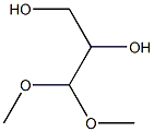 (+)-D-Glyceraldehyde dimethyl acetal Struktur