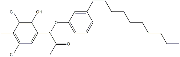 2-(3-Decylphenoxyacetylamino)-4,6-dichloro-5-methylphenol