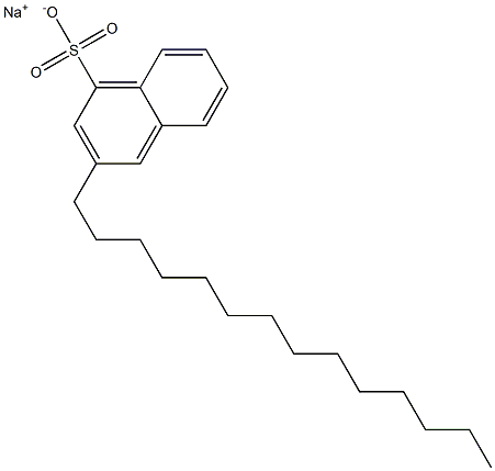 3-Tetradecyl-1-naphthalenesulfonic acid sodium salt Struktur
