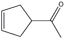 4-アセチル-1-シクロペンテン 化学構造式