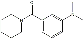 1-[m-(ジメチルアミノ)ベンゾイル]ピペリジン 化学構造式