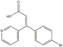 (Z)-3-(4-Bromophenyl)-3-(3-pyridyl)propenoic acid Structure