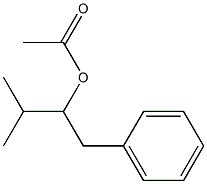 Acetic acid 1-benzyl-2-methylpropyl ester Struktur