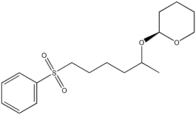 (S)-1-(Phenylsulfonyl)-5-[[(tetrahydro-2H-pyran)-2-yl]oxy]hexane,,结构式