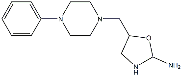 5-[(4-Phenylpiperazin-1-yl)methyl]-2-aminooxazolidine Structure