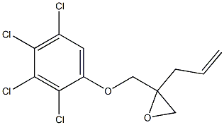 2,3,4,5-Tetrachlorophenyl 2-allylglycidyl ether Structure