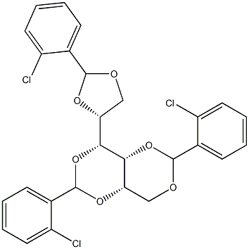 1-O,3-O:2-O,4-O:5-O,6-O-Tris(2-chlorobenzylidene)-D-glucitol
