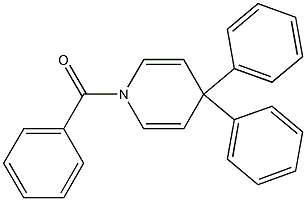 1,4-ジヒドロ-4,4-ジフェニル-1-ベンゾイルピリジン 化学構造式