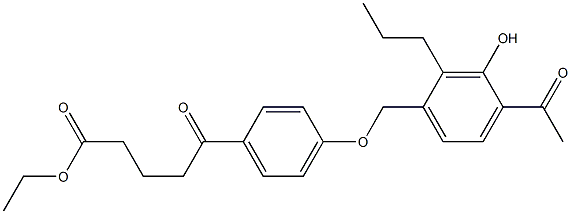 5-[4-(4-Acetyl-3-hydroxy-2-propylbenzyloxy)phenyl]-5-oxopentanoic acid ethyl ester