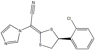 [(S,E)-4-(2-Chlorophenyl)-1,3-dithiolan-2-ylidene](1H-imidazol-1-yl)acetonitrile