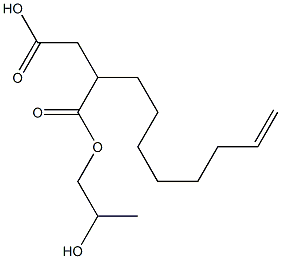 2-(7-Octenyl)succinic acid hydrogen 1-(2-hydroxypropyl) ester Structure