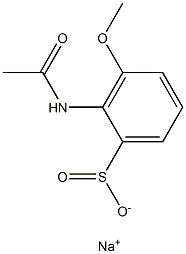 2-(Acetylamino)-3-methoxybenzenesulfinic acid sodium salt Structure