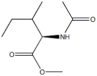 (2R)-2-(Acetylamino)-3-methylpentanoic acid methyl ester,,结构式