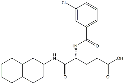 (R)-4-(3-Chlorobenzoylamino)-5-oxo-5-[(decahydronaphthalen)-2-ylamino]valeric acid