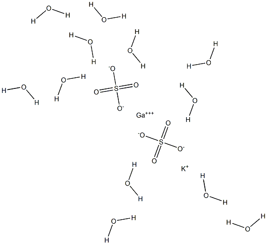 Gallium potassium disulfate dodecahydrate Structure