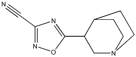 5-(3-Quinuclidinyl)-1,2,4-oxadiazole-3-carbonitrile Structure