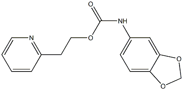 N-(1,3-Benzodioxol-5-yl)carbamic acid 2-(2-pyridyl)ethyl ester