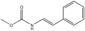 Styrylcarbamic acid methyl ester Structure