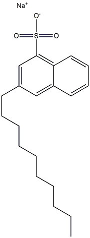 3-Decyl-1-naphthalenesulfonic acid sodium salt Struktur
