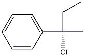 (-)-[(S)-1-Chloro-1-methylpropyl]benzene Structure