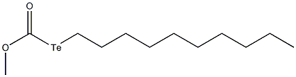 2-Telluradodecanoic acid methyl ester Struktur