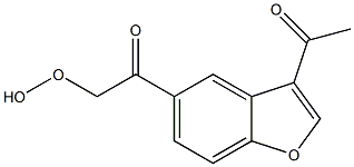 3-Acetyl-5-(hydroperoxyacetyl)benzofuran Structure