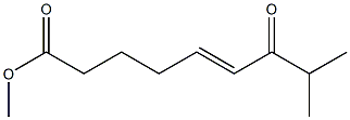 (E)-8-Methyl-7-oxo-5-nonenoic acid methyl ester Structure