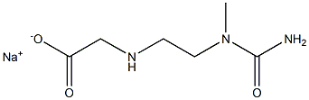 [2-(Carbamoylmethylamino)ethylamino]acetic acid sodium salt Structure