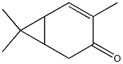 3,7,7-Trimethylbicyclo[4.1.0]hept-2-en-4-one Structure