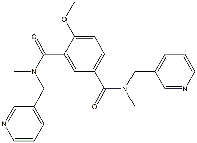 [4-Methoxy-N,N'-dimethyl-N,N'-bis(3-pyridylmethyl)isophthalamide] Struktur