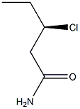 [R,(-)]-3-Chlorovaleramide Structure