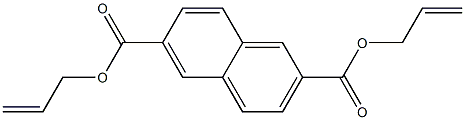 2,6-ナフタレンジカルボン酸ジアリル 化学構造式