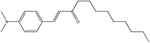 (E)-1-[4-(Dimethylamino)phenyl]-1-dodecen-3-one Struktur