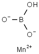 Manganese(II) hydrogen orthoborate Struktur