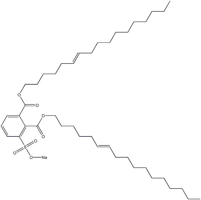 3-(Sodiosulfo)phthalic acid di(6-heptadecenyl) ester