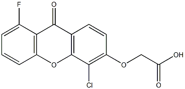 (9-Oxo-4-chloro-8-fluoro-9H-xanthen-3-yloxy)acetic acid