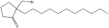 2-Undecyl-2-(bromomethyl)cyclopentan-1-one Structure
