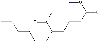 5-Hexyl-6-oxoheptanoic acid methyl ester Structure