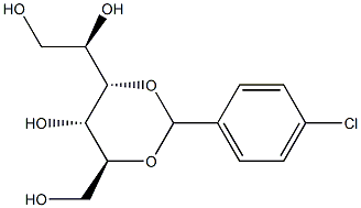 3-O,5-O-(4-Chlorobenzylidene)-L-glucitol 结构式
