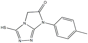 3-Mercapto-7-(4-methylphenyl)-7H-imidazo[2,1-c]-1,2,4-triazol-6(5H)-one Struktur