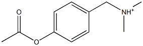 4-Acetyloxy-N,N-dimethylbenzenemethanaminium 结构式