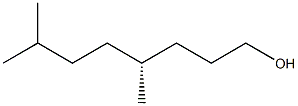 [R,(+)]-4,7-Dimethyl-1-octanol Struktur