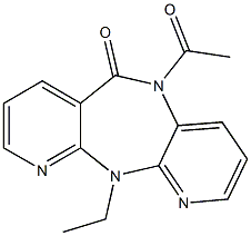  5,11-Dihydro-5-acetyl-11-ethyl-6H-dipyrido[3,2-b:2',3'-e][1,4]diazepin-6-one