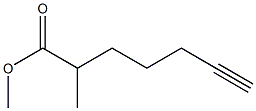 6-Heptyne-2-carboxylic acid methyl ester Struktur